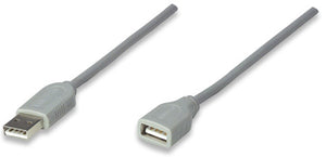 Cable USB Extension 4.5M, Gris Manhattan 340960