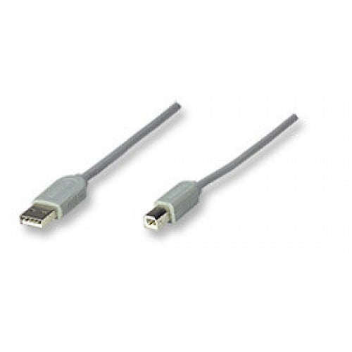 Cable USB A-B 1.8M,  Economico Generico Manhattan 771023