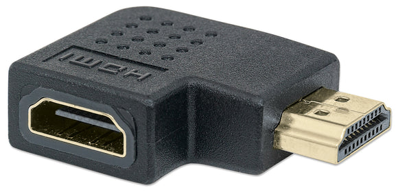 Adaptador HDMI Hembra a Macho con angulo izquierdo 90° Manhattan 353489