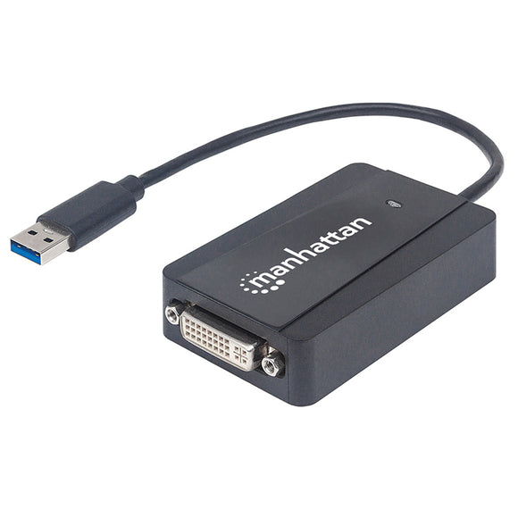 Convertidor USB 3.0 a DVI-I H Manhattan 152310