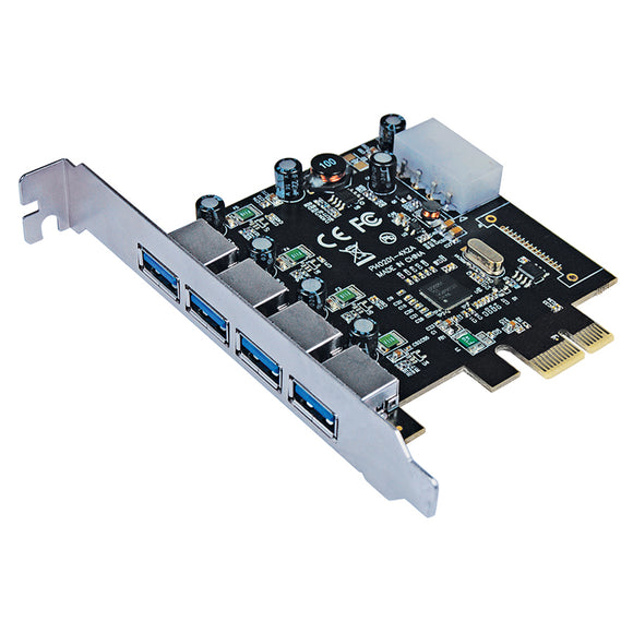 Tarjeta USB V3 PCI Express 4 ptos Estandar-Bracket Manhattan 152891