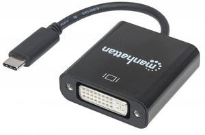 Convertidor USB-C a DVI H Manhattan 152051