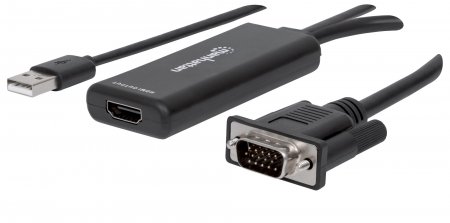 Convertidor de video SVGA+Audio USB a HDMI Manhattan 152426