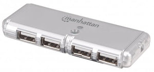 HUB USB V2.0  4 Ptos Mini SIN fuente Manhattan 160599