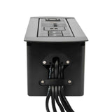 Caja de conexión para mesa con Enchufe, USB, Red, HDMI,VGA, Audio 3.5 mm Manhattan 164863