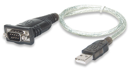Convertidor USB a Serial DB9M Manhattan 205146