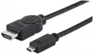 Cable HDMI 1.4 M-Micro 2M+Ethernet Manhattan 324427