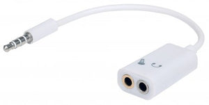 Cable de audio estereo 3.5mm M a 2x3.5mm H Manhattan 354561