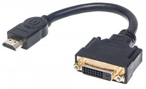 Cable HDMI a DVI-D M-H  20cm Manhattan 354592