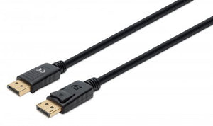 Cable DisplayPort v1.4 Macho a Macho 2 metros Negro 8K 60Hz Manhattan 355575