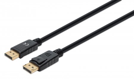 Cable DisplayPort v1.4 Macho a Macho 3 metros Negro 8K 60Hz Manhattan 355582