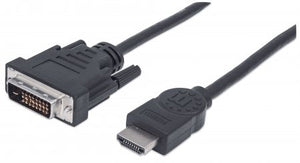 Cable HDMI a DVI-D Macho - Macho  1.8M Manhattan 372503