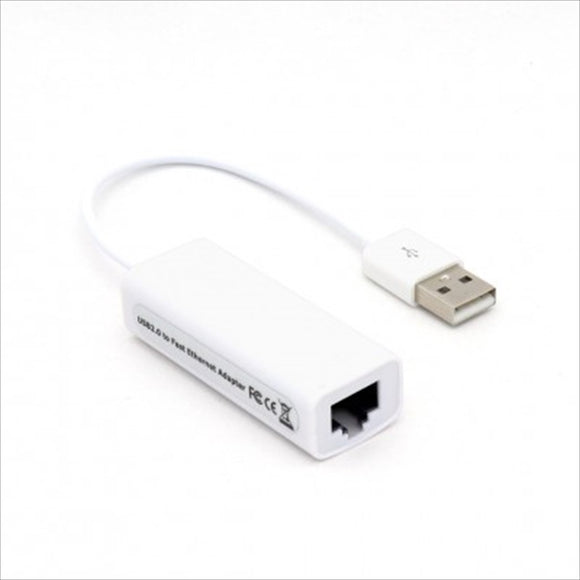 CONVERTIDOR BROBOTIX USB V2.0 A RJ45 - USB, RJ-45, MACHO-HEMBRA, BLANCO, 12 CM
