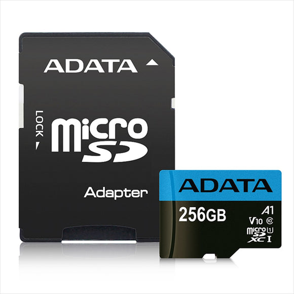 MEMORIA FLASH MICRO SDXC ADATA 256GB UHS-I CL10 A1 (AUSDX256GUICL10A1-RA1)