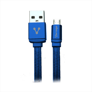 CABLE USB. VORAGO. CAB-113. USB 2. A MICRO USB. 1 METRO AZUL BOLSA