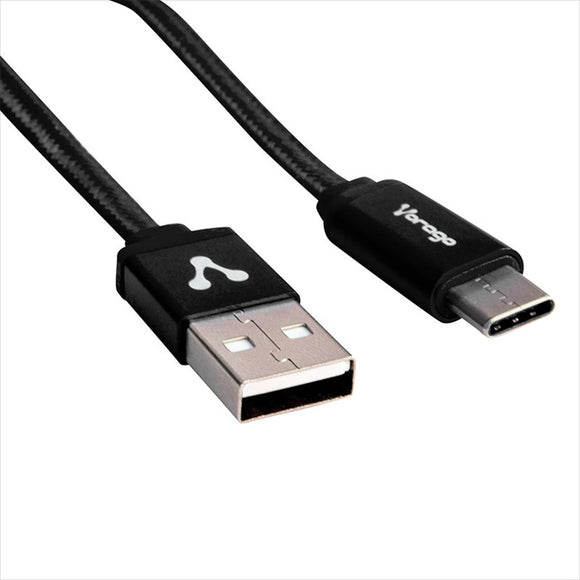 CABLE USB VORAGO CAB-214 USB A TIPO C 2 METROS NEGRO