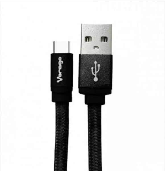 CABLE USB A TIPO C VORAGO CAB-214 - USB, USB C, 2 M, NEGRO