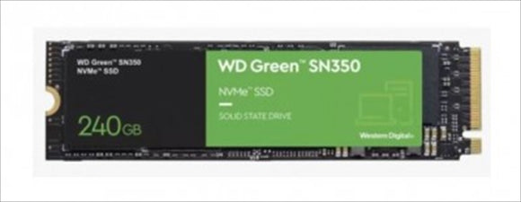 UNIDAD DE ESTADO SOLIDO SSD WESTERN DIGITAL GREEN WDS240G2G0C SN350 NVME - 240GB, PCI EXPRESS 3.0, M.2