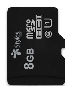 MEMORIA FLASH MICRO SD 8GB STYLOS  STMSDS1B - 8 GB, 13MB/S, 5 MB/S, NEGRO, CLASE 10