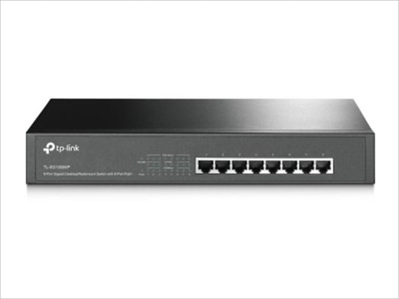 SWITCH POE ADMINISTRABLE TP-LINK TL-SG1008MP - NEGRO, 126W, 8 PUERTOS