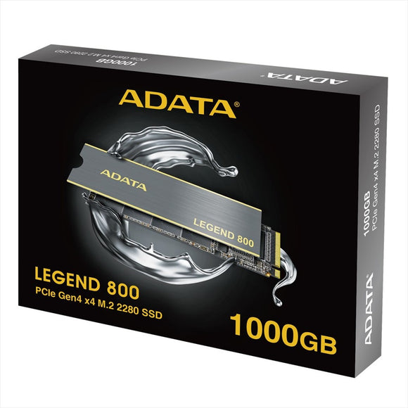 UNIDAD DE ESTADO SOLIDO SSD M.2 ADATA LEGEND 800 PCIE 1TB GEN4 (ALEG-800-1000GCS)