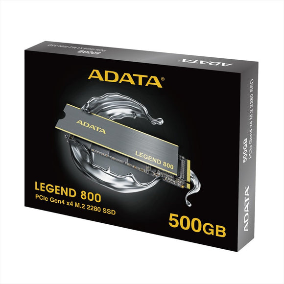 UNIDAD DE ESTADO SOLIDO SSD M.2 ADATA LEGEND 800 PCIE 500GB GEN4 (ALEG-800-500GCS)