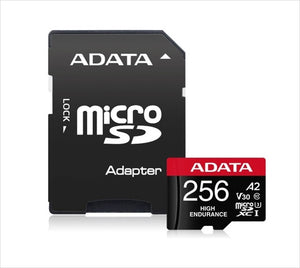 MEMORIA FLASH MICROSDXC ADATA 256GB U3 V30S ENDURANCE (AUSDX256GUI3V30SHA2-RA1)
